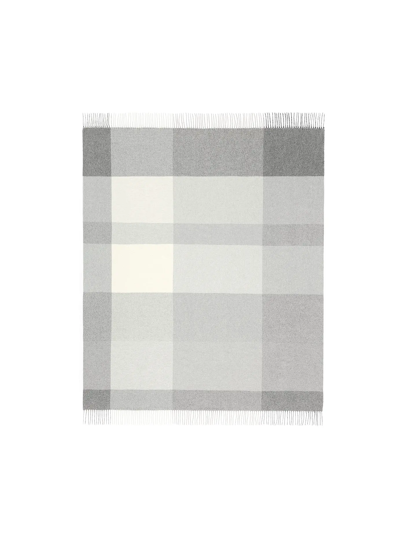 BIEDERLACK | Tagesdecke - Plaid 130x170cm PLEASANT Grey | 